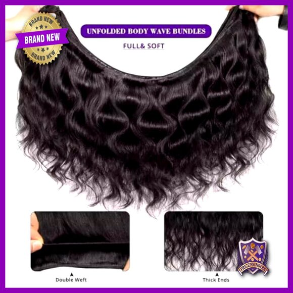 4 Bundle 100% Virgin Brazilian Human Hair Extensions Body Wave 18-24 Inch main image 5